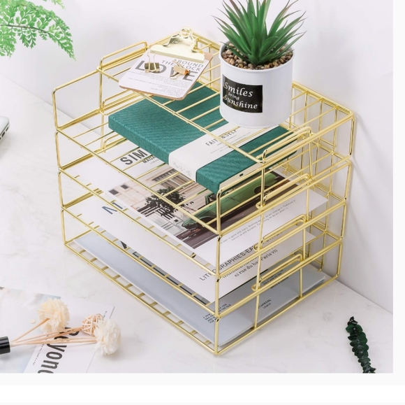 Other - Large Gold 4 tier paper tray